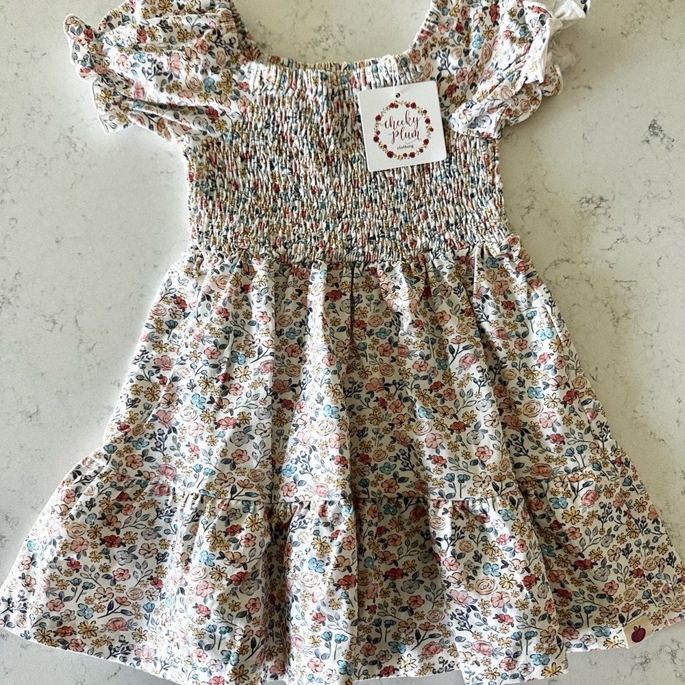 NWT Cheeky Plum / Matilda Jane, 3T, Sadie Knit Dress - Coral Crush, 3 Toddler